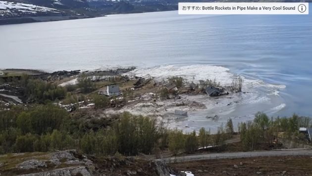 ノルウェー　地震　地滑りに関連した画像-04
