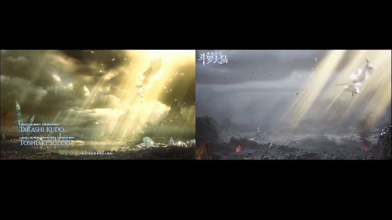 中国 FF14 ファイナルファンタジー14 漆黒のヴィランズ 斗羅大陸 盗用
