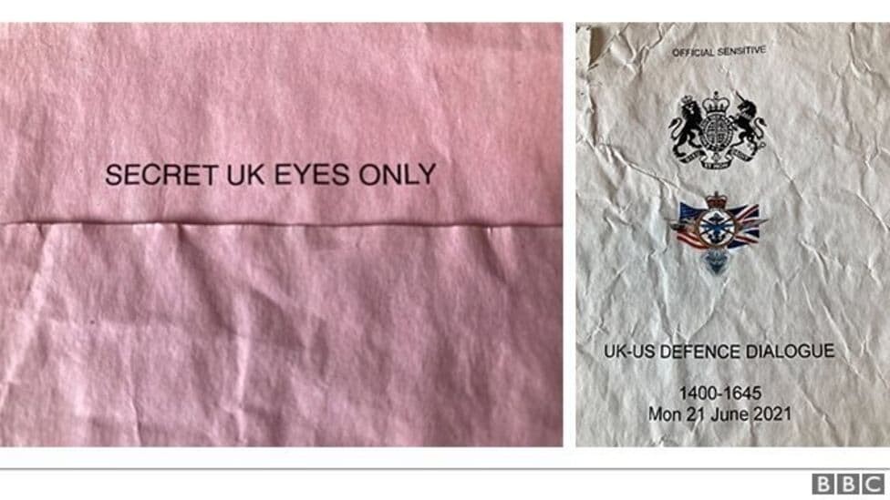 イギリス 機密文書 国防省