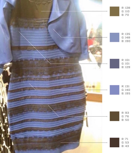 このドレスの色「白と金」に見える？「青と黒」に見える？に関連した画像-07