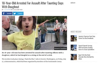 ドーナツ アメリカ 警察