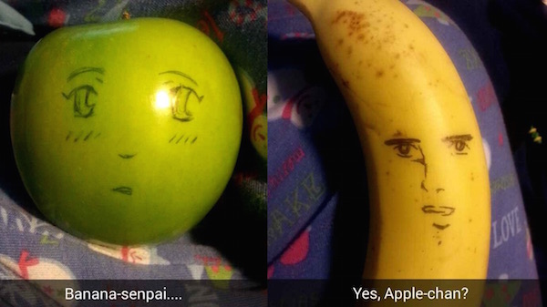 アップルちゃんのバナナ先輩への切ない恋心に関連した画像-01