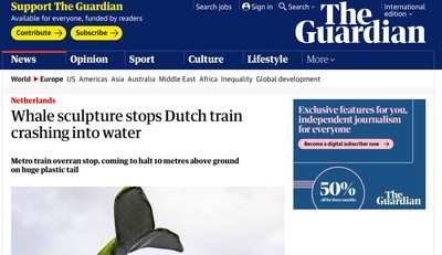 オランダ クジラ オーバーラン 地下鉄 デ・アッケルス駅