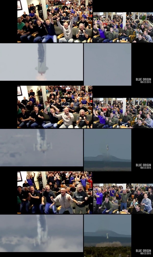ロケット垂直着陸に成功!管制塔で見守る科学者たちのリアクションに関連した画像-04