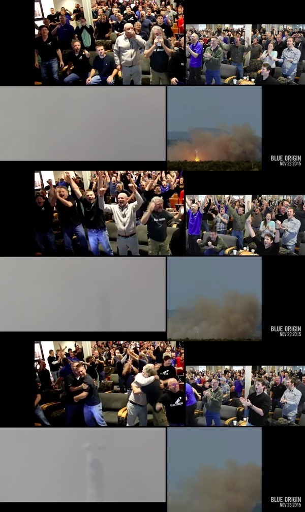 ロケット垂直着陸に成功!管制塔で見守る科学者たちのリアクションに関連した画像-05