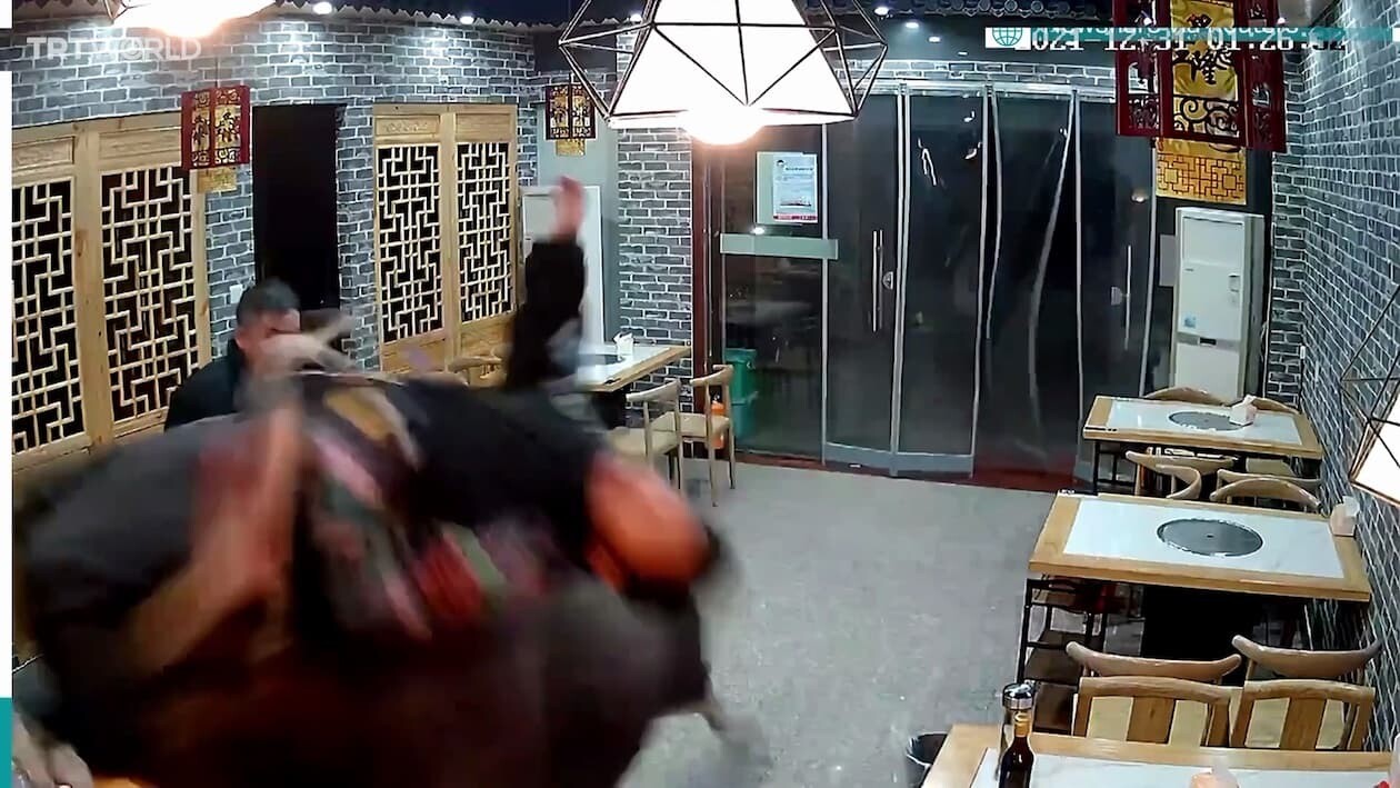 水牛 中国 食肉処理場