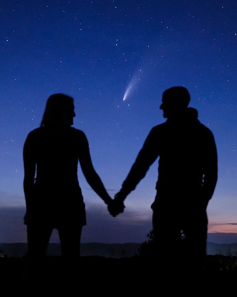 アメリカ ネオワイズ彗星