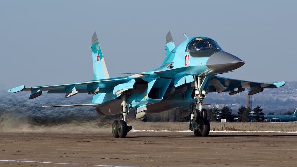 ロシア　ウクライナ　ライフル　戦闘機　Su-34　スホーイ34