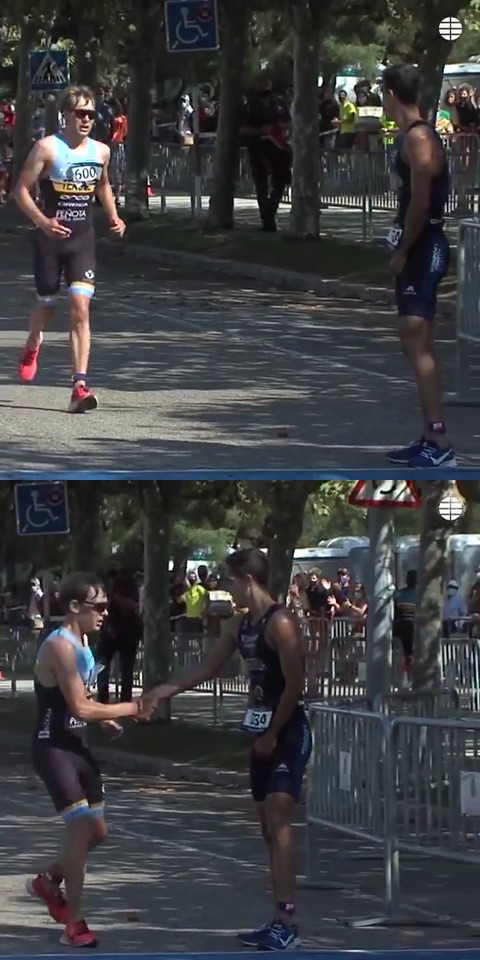 スペイン トライアスロン スポーツマンシップ ディエゴ・メントリダ