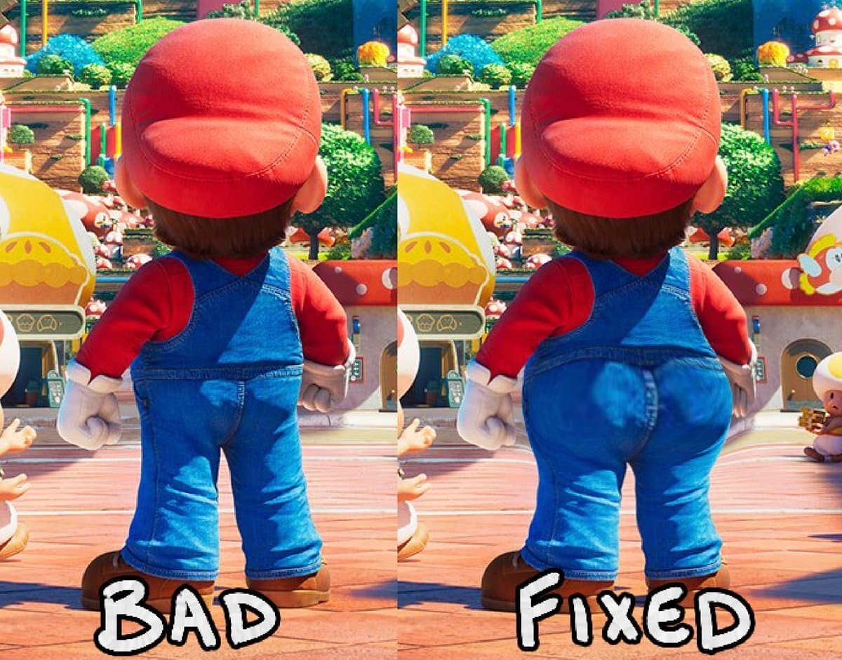 スーパーマリオ マリオ 尻 お尻