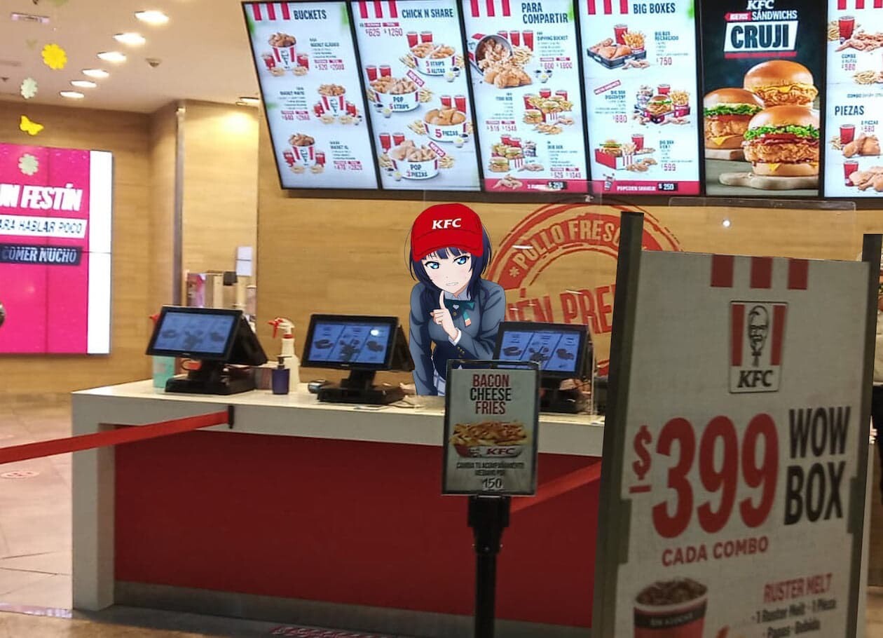 KFC ケンタッキー ラブライブ ラブライバー 朝香果林 久保田未夢 スペイン