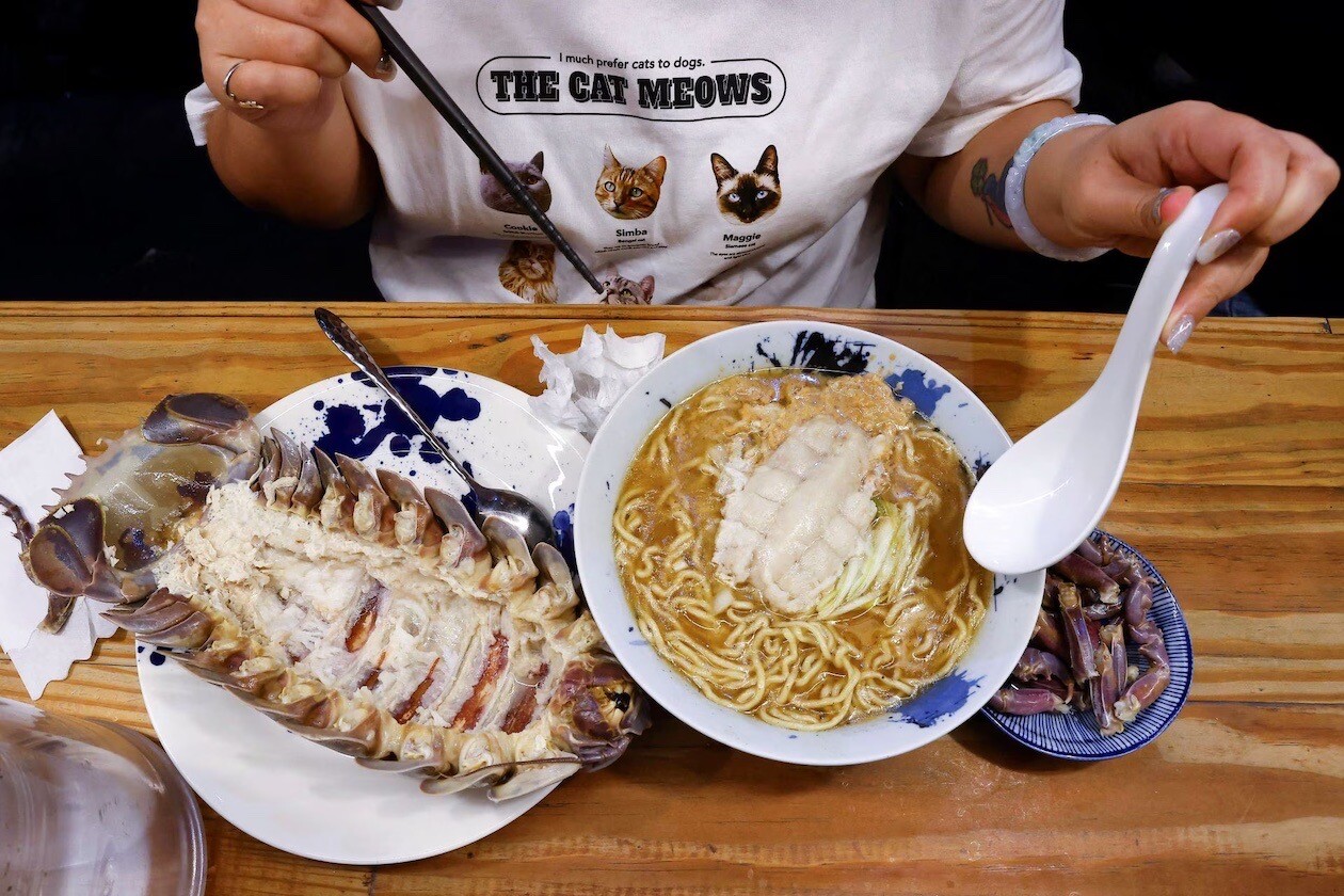 ダイオウグソクムシ ラーメン 台湾