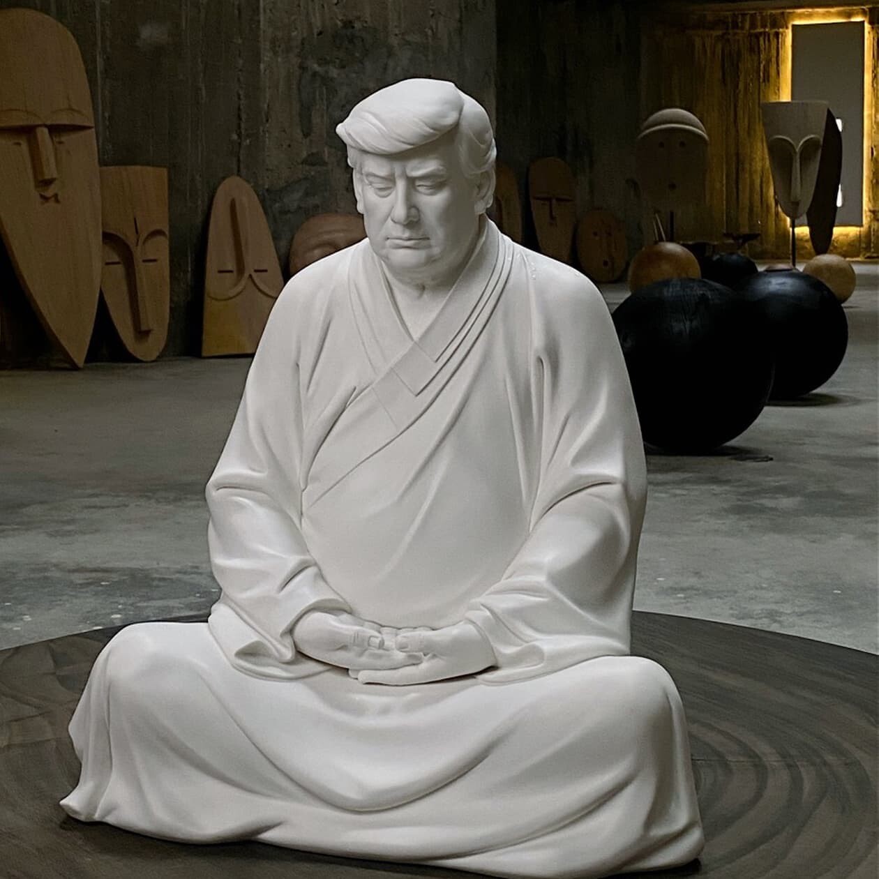 トランプ大統領 アメリカ 仏像 中国
