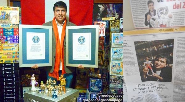 ペルー人が『聖闘士星矢』でギネス世界記録樹立に関連した画像-03