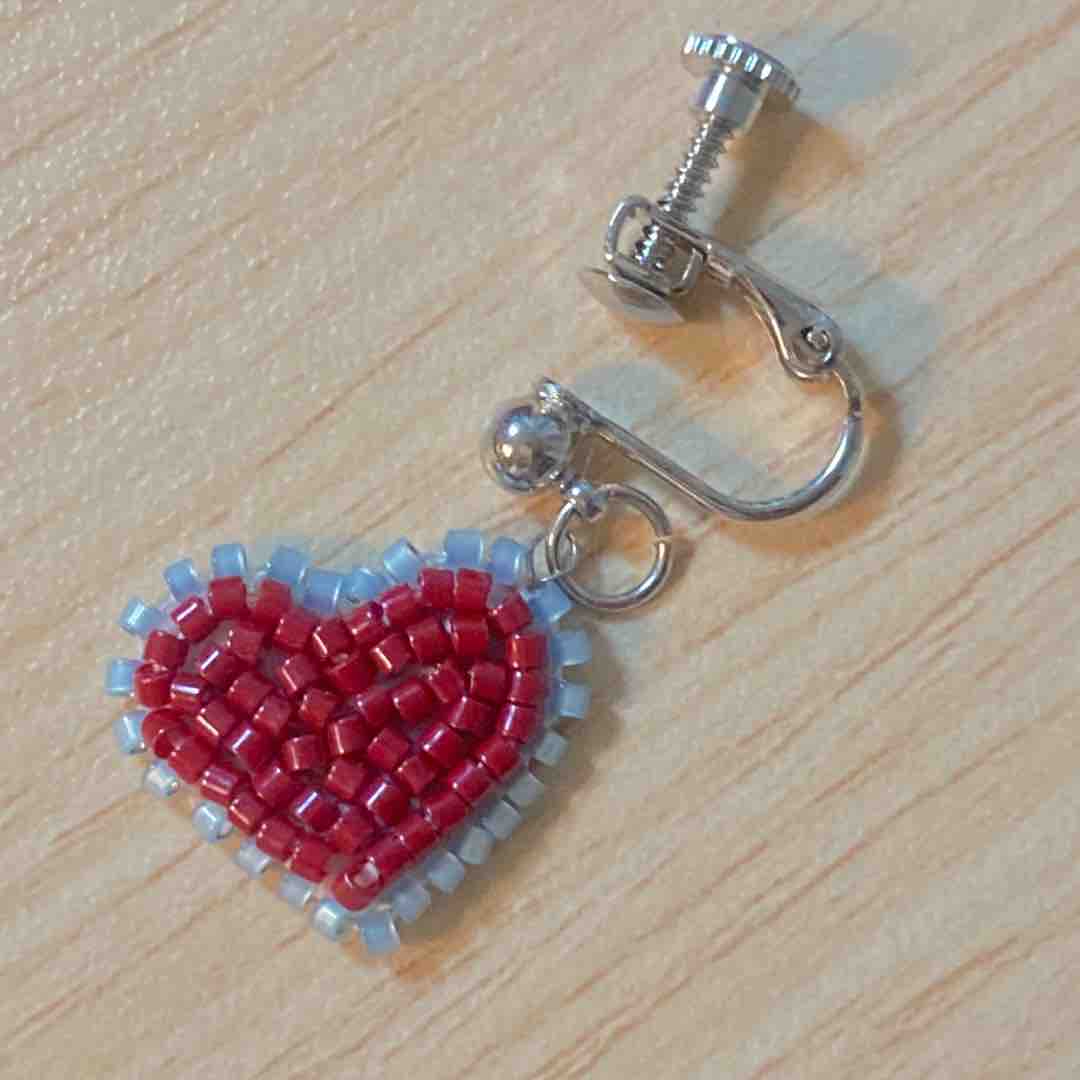 ハートのうつわのビーズ刺しゅうイヤリングとゼルダの伝説の話 Yururin ハンドメイドとデグーの日常