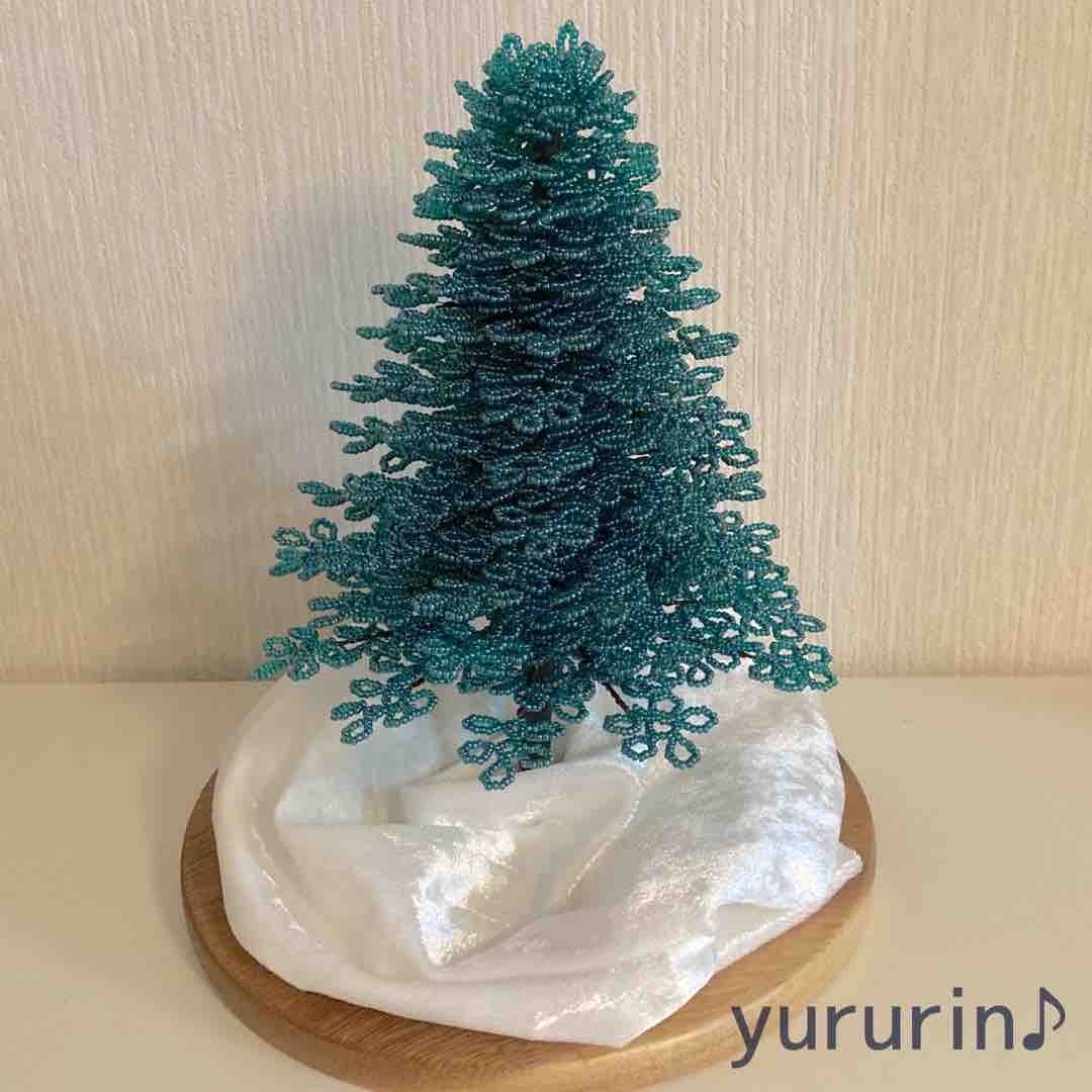 レシピその ビーズのクリスマスツリーの作り方 土台 完成まで 手作り Yururin ハンドメイドとデグーの日常