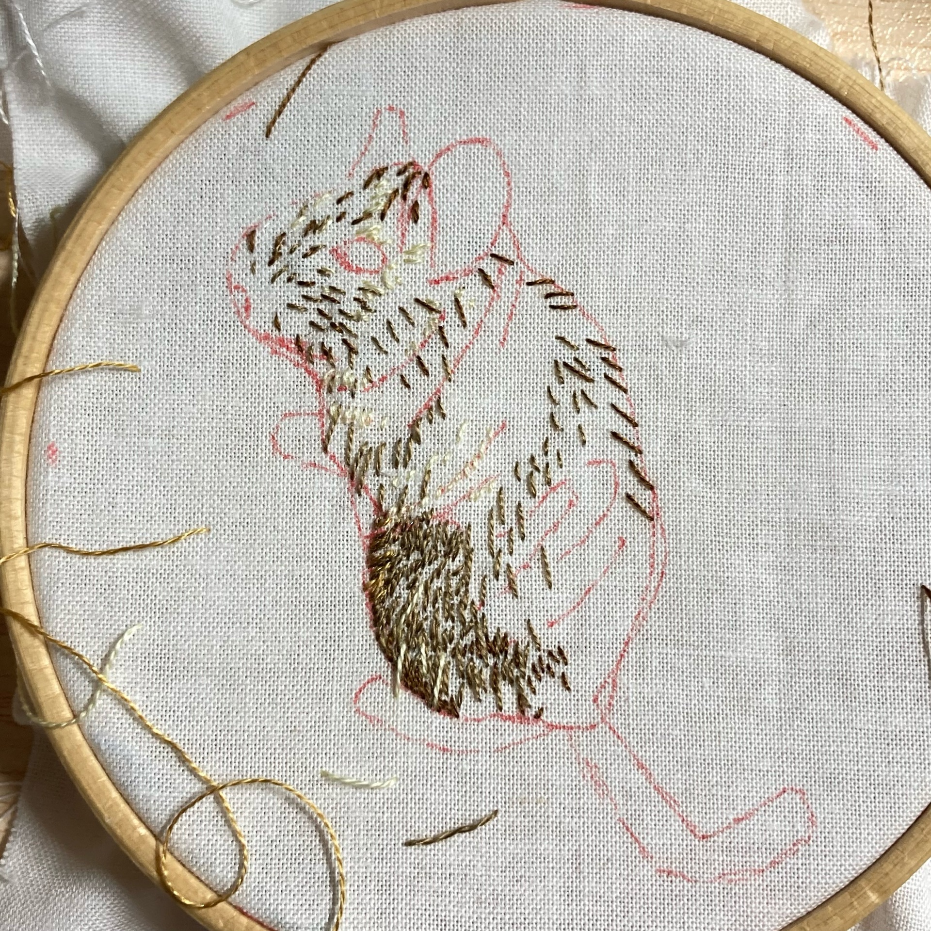 デグー 動物の刺繍マグネットの作り方 レシピ Yururin ハンドメイドとデグーの日常