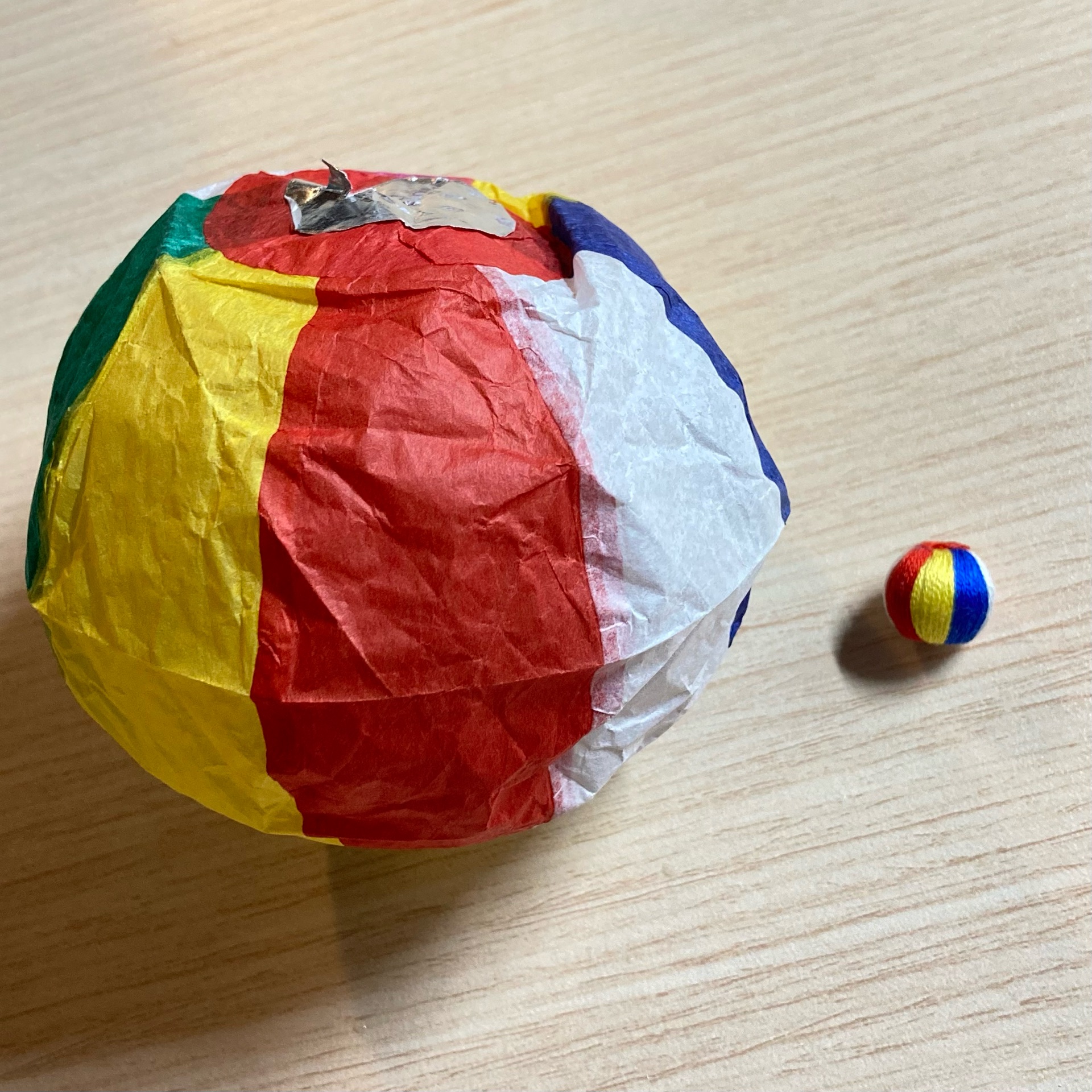 紙風船風の巻き玉は難しかった Yururin ハンドメイドとデグーの日常