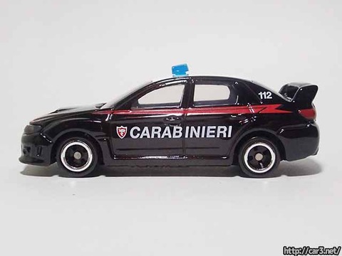 イオン限定トミカ_インプレッサWRX_イタリア警察_09