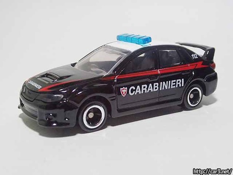 イオン限定トミカ_インプレッサWRX_イタリア警察_02