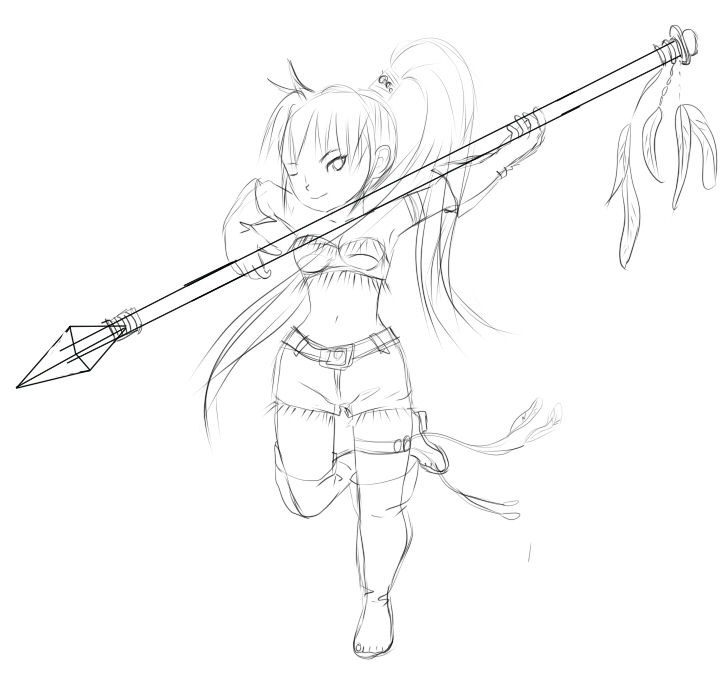 槍を持つ ゆるやか100