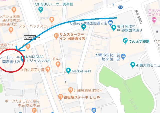 ドンキホーテ地図