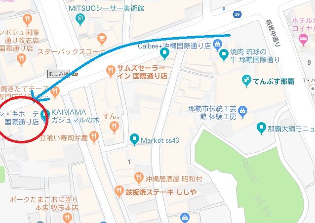 ドンキホーテ地図