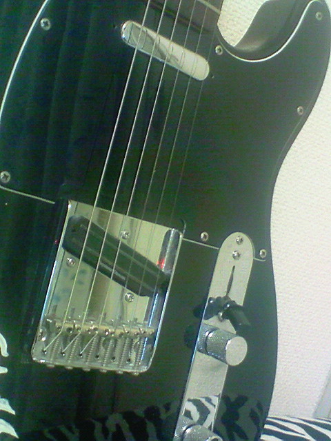 Black Telecaster Crazy Hearts Blues