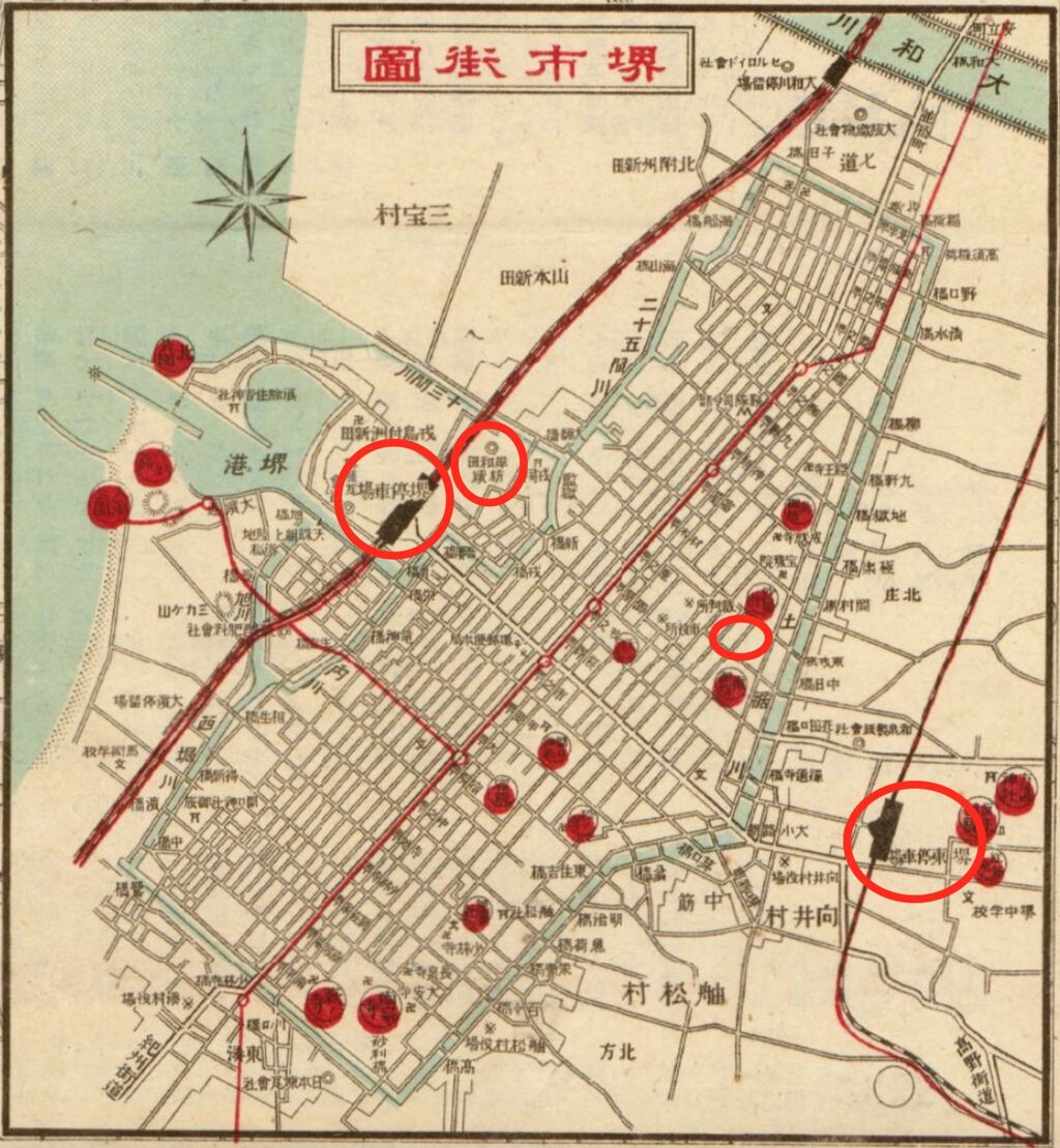 100～170年前（江戸末期から大正期）の堺の歴史地図 : 垣田裕介