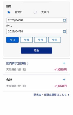 4月28日　デイトレ結果　+1050円　場中決算スキャでコツコツ