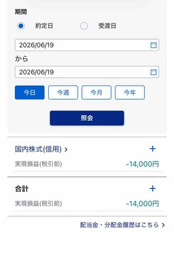 6月19日　デイトレ結果　-14000円　クロージング勝負で負け