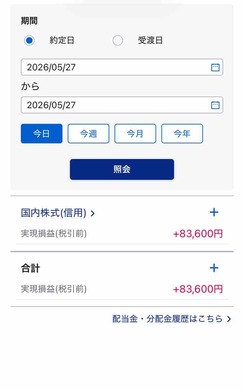 5月27日　デイトレ結果　+83600円　爆益～
