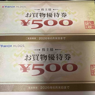 ヤマダホールディングス（9831）から株主優待が届きました