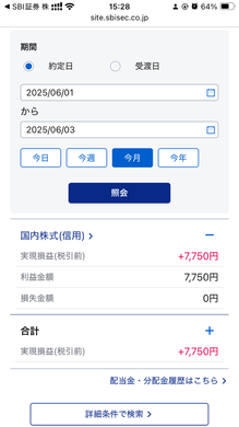 6月3日　デイトレ結果　+7750円　3000円台の急騰に入る前場引け間際に何とか利確