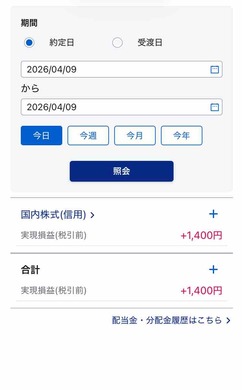 4月9日　デイトレ結果　+1400円　場中決算コツコツ