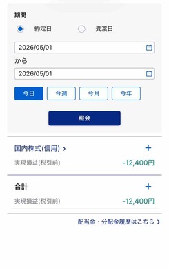 5月1日　デイトレ結果　-12400円　場中決算丸紅でデカい負け