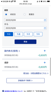 10月9日・10日　デイトレ結果　-5800円　ノートレ