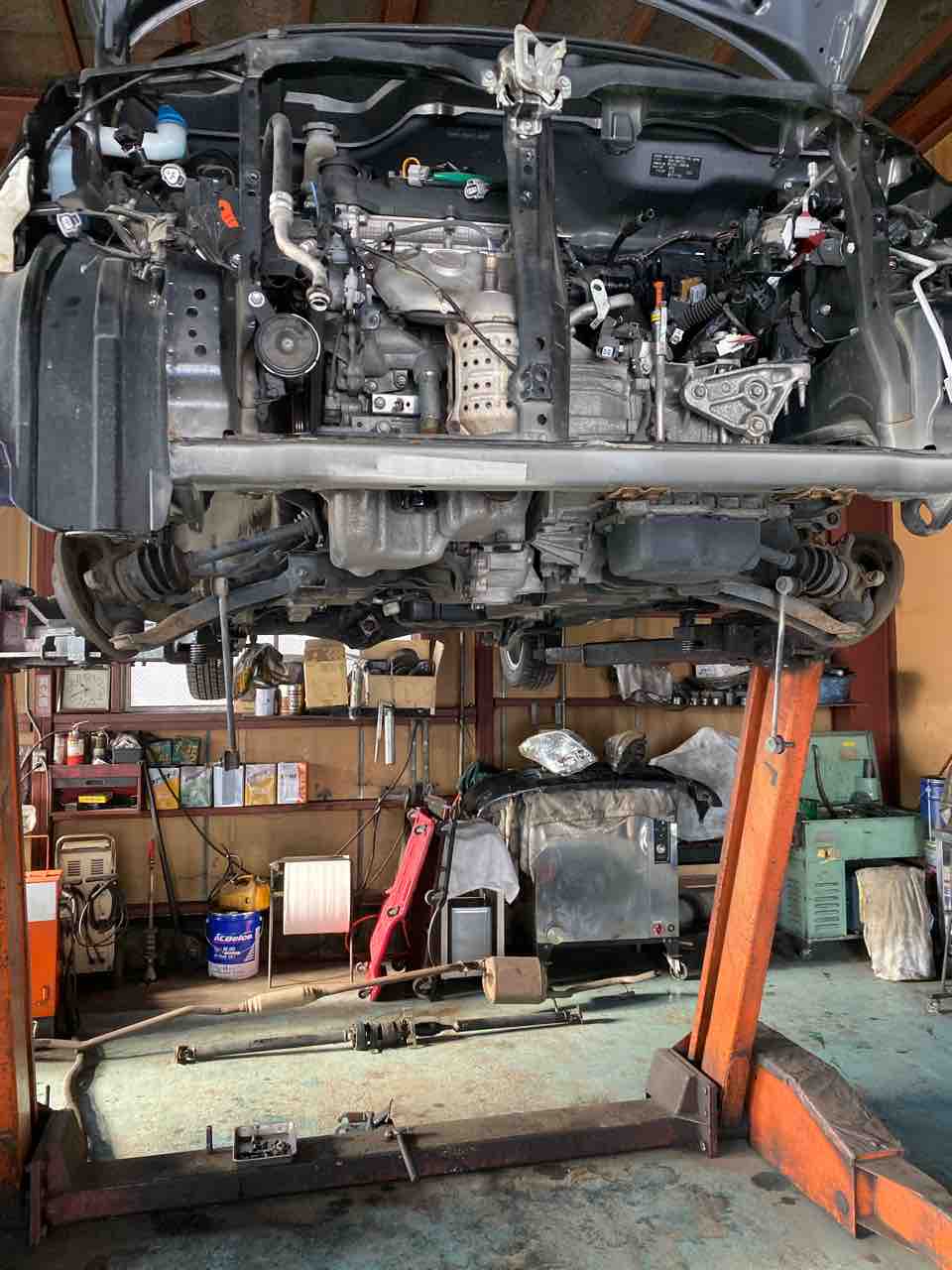 エンジン載せ替えワゴンr 小さな整備工場の整備日記ブログ 帯広市の隣町幕別町札内