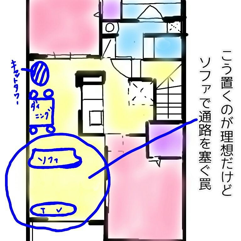 おうちごと 賃貸での横長リビングの悩み ゆったりさんのねこ育児 おうちごと 賃貸での横長リビングの悩み ゆったりさんのねこ育児