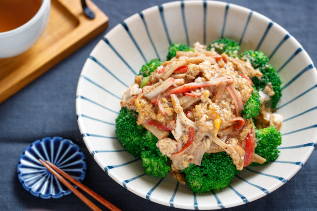 ブロッコリーの中華かに玉あんかけ 簡単 時短 節約 とろみづけ不要 副菜 作り置き スピードおかず De おうちバル Yuu S Stylish Bar Powered By ライブドアブログ