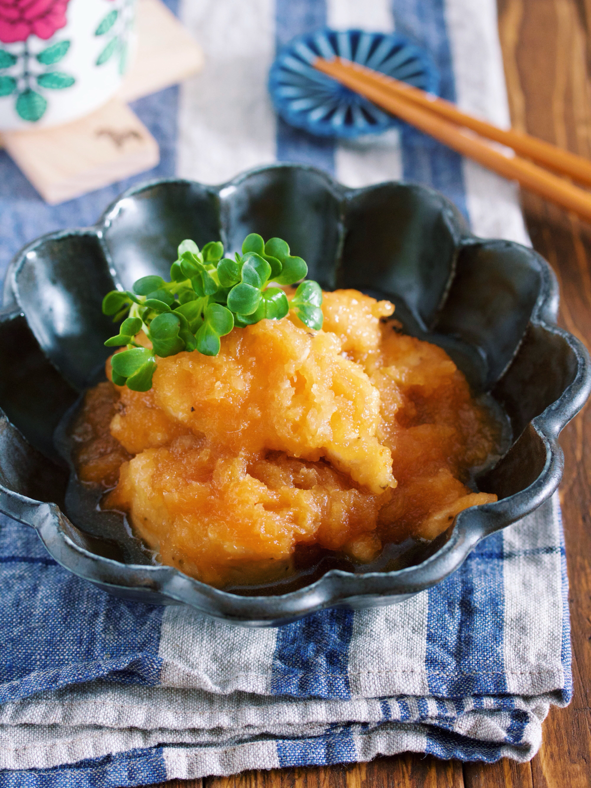 感動の柔らかさ 疲れた胃腸に 鶏むね肉のさっぱり おろしポン酢煮 作り置き スピードおかず De おうちバル Yuu S Stylish Bar Powered By ライブドアブログ