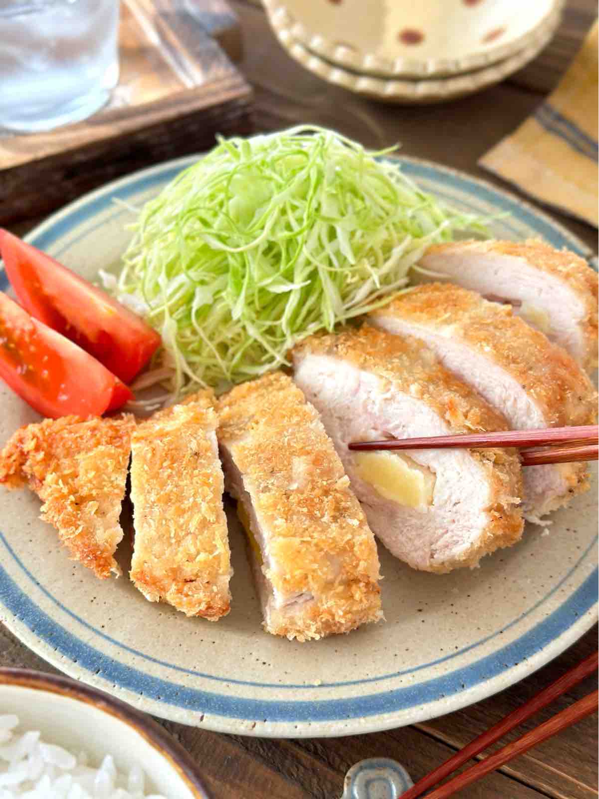 むね肉deチーズチキンカツ【#簡単 #時短 #節約 #作り置き #お