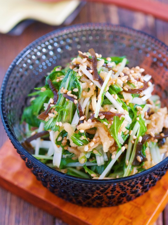 切り干し水菜塩昆布1