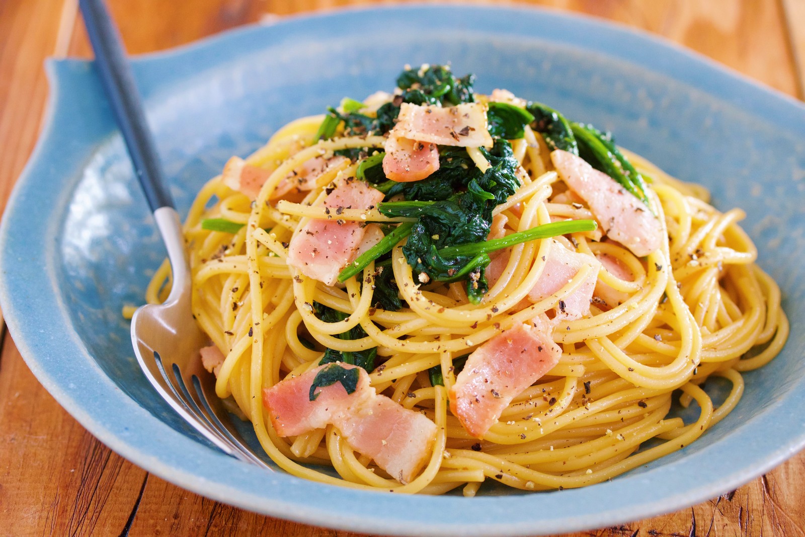 香り豊か パスタに絡めるだけ ほうれん草とベーコンの和風パスタ 作り置き スピードおかず De おうちバル Yuu S Stylish Bar Powered By ライブドアブログ