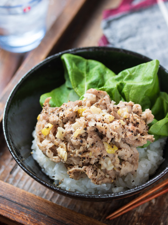 ネギ塩豚丼7