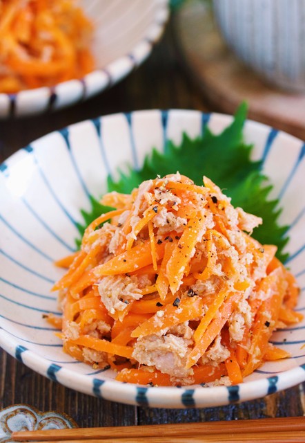 【予約】 にんじんのやみつき♡ツナごま和え【#作り置き #お弁当 #湯かけ 野菜