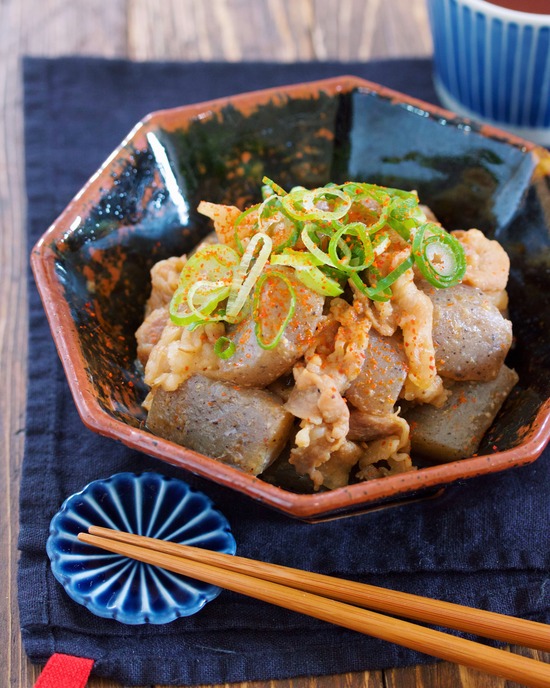 豚バラこんにゃく味噌9