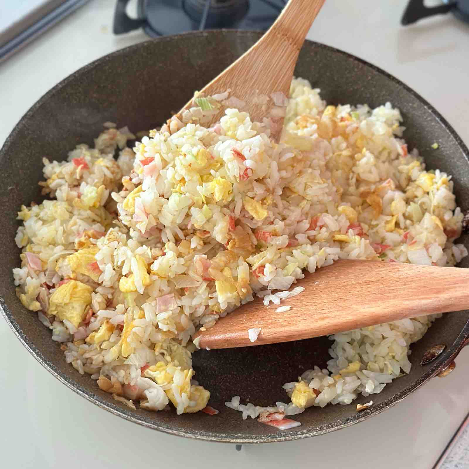 焦がし醤油のかに玉チャーハン 【#簡単 #時短 #節約 #作り置き