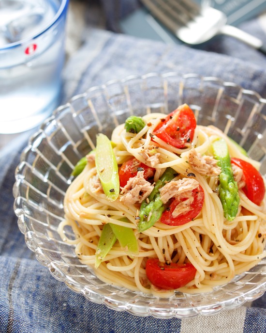 アスパラトマトパスタ16