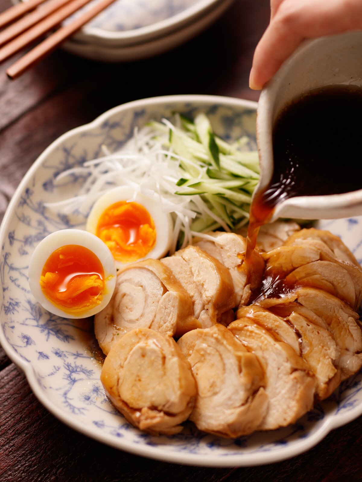 チャーシュー 肉 鶏 胸 むね肉de煮るだけ♡鶏チャーシュー【#作り置き #お弁当】